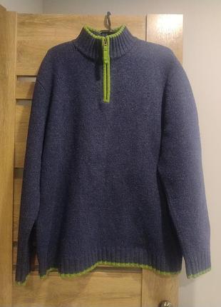 Шерстяной теплый свитер 100%lambswool