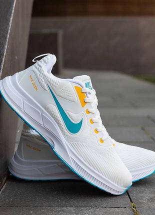 Кроссовки nike zoom white blue yellow nd
