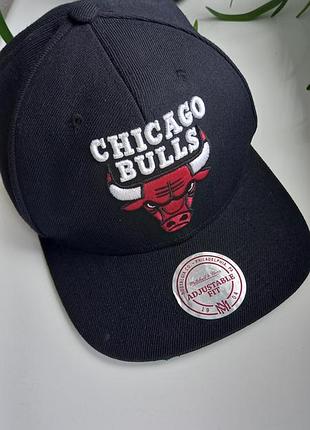 Кепка снепбек mitchell &amp; ness chicago bulls 100%woll