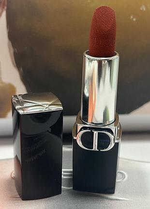 Оригінал мініатюра міні помада dior 777 fahrenheit velvet матова червона