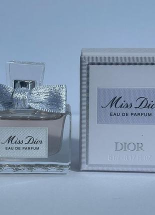 Оригинальный миниатюра парфюмированная вода miss dior eau de parfum 2021 christian dior