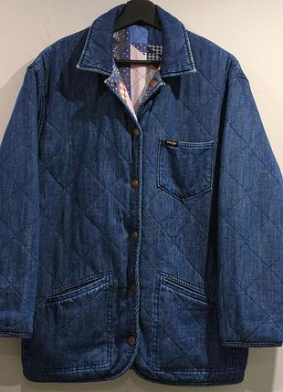 Женская байкерская джинсовая куртка ковбойская , wrangler navajo western denim