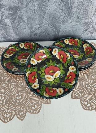 Набір тарілок 6 штук з квітами. rosenthal 1909