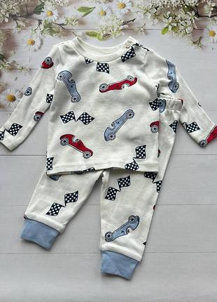 Пижама на мальчика демисезонная гоночные машинки primark р.62, 68 см (0-6 месяцев)