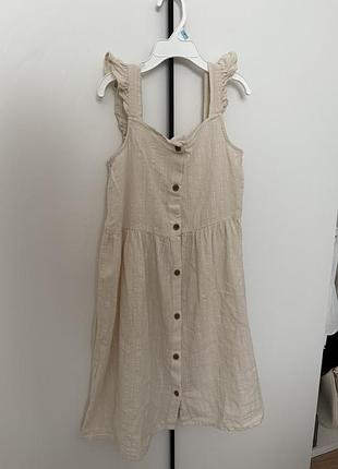 Сарафан  h&m бежевий на бретельках