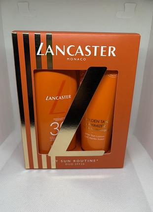 Оригінал набір lancaster lancaster sun beauty velvet tanning milk spf 30 golden tan maximizer after sun lotion