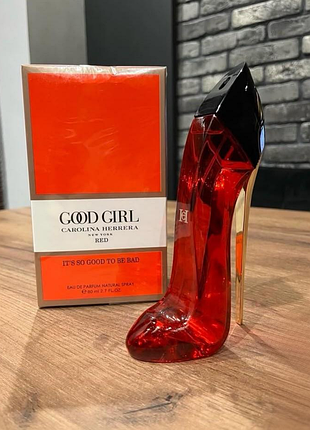 Жіночі парфуми carolina herrera good girl red 80 мл червона туфелька парфум кароліна ерера гуд герл ред красная туфля женский парфюм духи ґерл