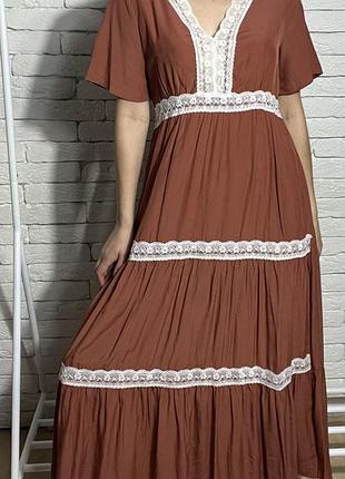 Сукня міді, 100% viscosa, m/l