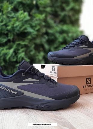 Salomon genesis gore-tex черные с хаки