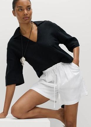 Лляні шорти marks&spencer (uk 16, р.xl)