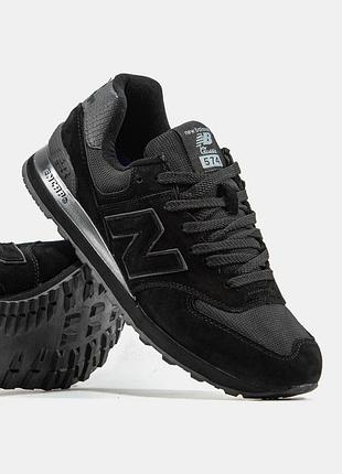 Кросівки чоловічі new balance 574 total black