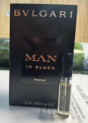 Оригинальный пробник bvlgari man in black parfum