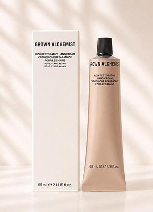 Інтенсивний крем для рук grown alchemist rich restorative hand cream persian rose & ylang ylang 65 мл, живильний та зволожуючий