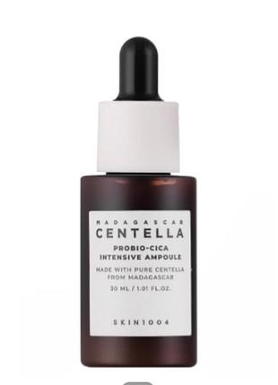 Сироватка для обличчя з центелою, пробіотиками та керамідами skin1004 madagascar centella probio-cica ampoule 30 мл зволоження, відновлення