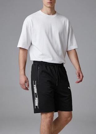 Чоловічі шорти puma в чорному кольорі