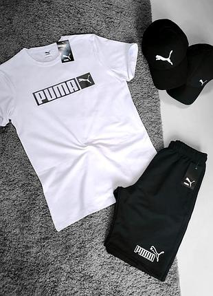 Чоловічий костюм футболка+шорти puma