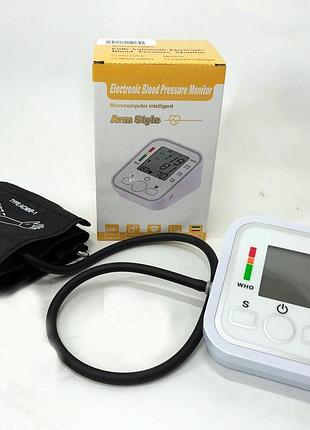 Автоматический тонометр arm style b02r с индикатором аритмии, хороший аппарат для измерения давления