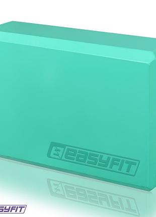 Блок для йоги easyfit eva мятный