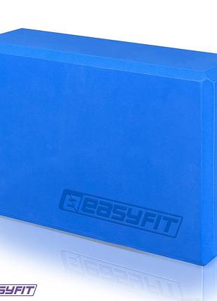 Блок для йоги easyfit eva синий