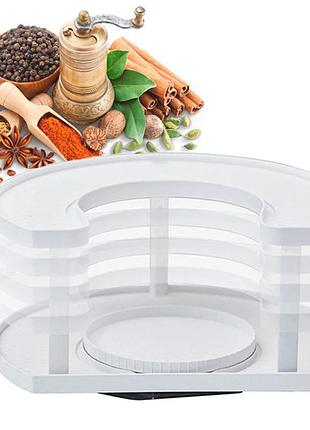 Спецовница spice spinner two-tiered spice organizer, поворотная подставка для специй, карусель для специй