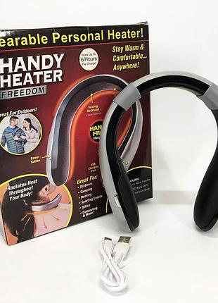 Портативный переносной мини обогреватель для шеи handy heater