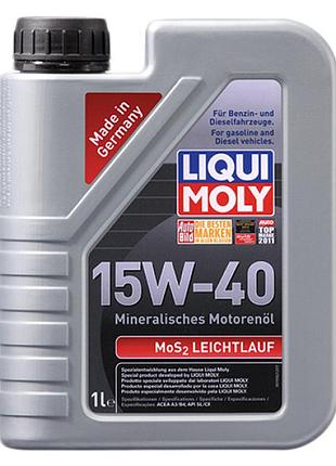 Мінеральна моторна олива - mos2 leichtlauf sae 15w-40 1л.