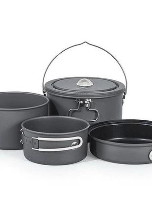 Набор посуды naturehike cnh22cj002 2 кастрюли котелок сковородка