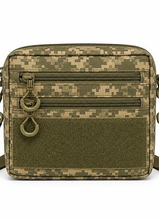 Чоловіча тактична сумка edc cordura 600d, сумка з кордури для патчів піксель