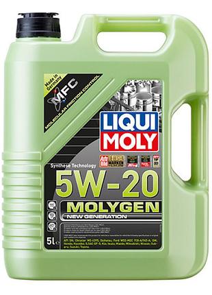 Синтетична моторна олива - molygen new generation 5w-20 5л.