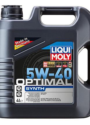 Синтетична моторна олива - optimal synth sae 5w-40 4л.