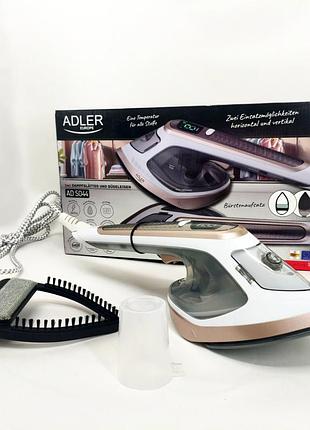 Відпарювач та праска adler ad 5044 1800вт вертикальне та горизонтальне прасування керамічна підошва