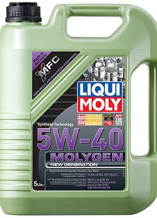 Синтетична моторна олива - molygen new generation 5w-40 5л.