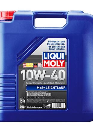 Напівсинтетична моторна олива - mos2 leichtlauf sae 10w-40 20л.