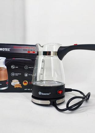 Кавоварка електрична турка 0.5л 600вт нержавіюча сталь domotec r-128