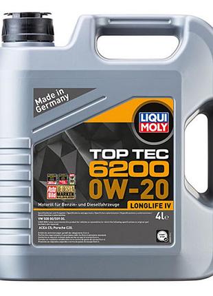Синтетическое моторное масло - top tec 6200 0w-20 4л.