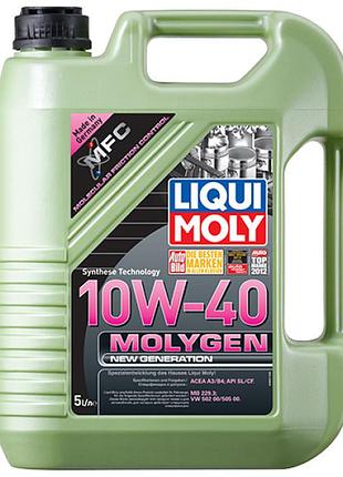 Полусинтетическое моторное масло - molygen new generation 10w-40 5л.