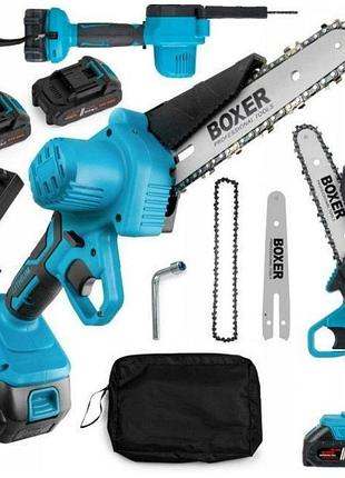 Ланцюгова акумуляторна пила 150 мм boxer bx-3301 пила ланцюгова акумуляторна