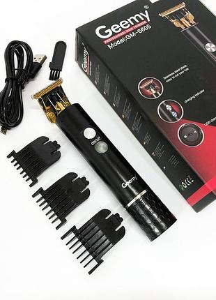 Професійна окантувальна машинка geemy gm-6605 для стрижки волосся, окантовки, бороди та вусів
