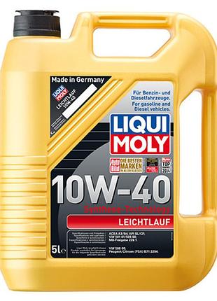 Полусинтетическое моторное масло - leichtlauf sae 10w-40 5л.