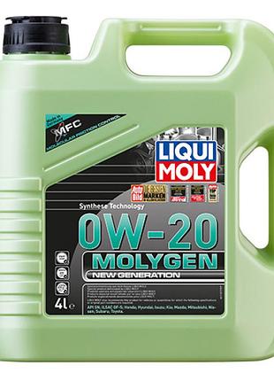 Синтетическое моторное масло - molygen new generation 0w-20 4л.