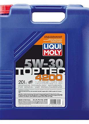 Синтетическое моторное масло - top tec 4200 sae 5w-30 20л.