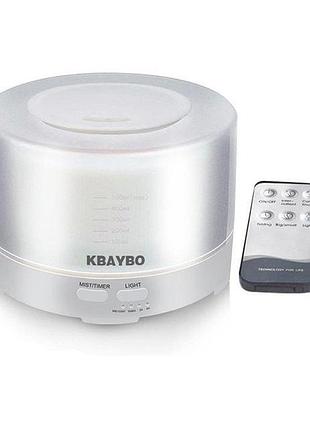 Настольный увлажнитель воздуха для комнаты с подсветкой kbaybo l500, 7 цветов, 500 мл, пульт ду
