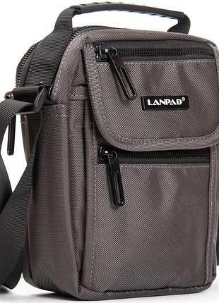 Сумка чоловіча lanpad на плече сіра