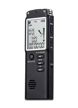 Диктофон цифровий з великим екраном savetek gs-t60, пам'ять 32 гб, стерео, акумуляторний