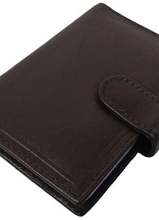 Кожаный картхолдер, чехол для платежных карт с защитой rfid dugros коричневый