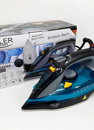 Паровой утюг adler ad 5032 с керамической подошвой 3000вт
