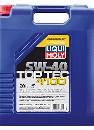 Синтетична моторна олива - top tec 4100 sae 5w-40 20л.