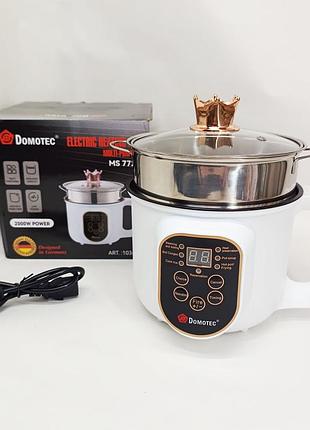 Електрична каструля-пароварка domotec ms-7729 1.8л 2000вт