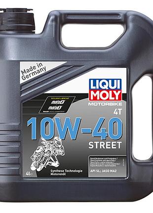 Олива для 4-тактних двигунів - motorbike 4t 10w-40 street 4л.
