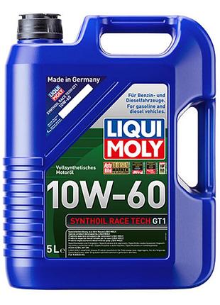 Синтетическое моторное масло - synthoil race tech gt1 10w-60 5л.